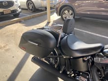 Viking hard saddle bags without quick release, solo seat with backrest and luggage rack