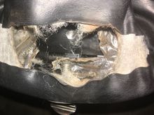 Drilled and tapped....put a thumbscrew there. Screw in and the backrest is leaned in towards the rider. I’ve had this backrest for 10 years....should’ve done this years ago🤔