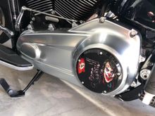 Updated the derby and timing covers on my 2019. I was unsure about the dark background with the satin primary but it came up good. 