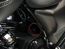 Encircled the vent tube