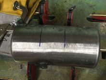 started by cutting a little window.