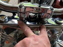 Obviously this is where I have play, bolts underneath from other side already tight