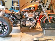 Got the black wheels to almost match the front