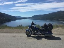 ... then down the hill, through Castlegar, and up and over the Blueberry Paulson pass... this is Cristina Lake... suppose to be the warmest lake in Southern BC... busy in the sumer, lots of boats... but nice campgrounds, if you can find one that is not full... I have stayed here many times... Grandforks is just down the road for supplies if needed...