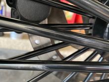 Spokes directly on the caliper