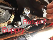 Supply line and the return? I did run the return to the oil filter then out of the filter to the tank