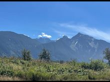… The peak on the right is Mount Cheam… The ridge on the left… It was just on the other side where Carl bought it… (from the other thread where I was talking about it)…