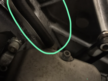 this hose is coming from the engine