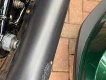 I got caught in a shower for literally 5 minutes, and now the badge rivets and bolts are rusted... not a huge issue but pretty ugly. It’s bubbled the finish on the upper pipe bracket.

Going to contact V&H again.