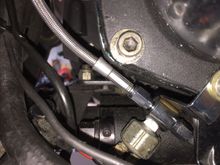 Junction block had to be mounted one bolt forward of original location, good fit, no rubs.