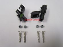 I used these. Found on ebay. Just cut your wire and install...pretty slick. Weather proof too!