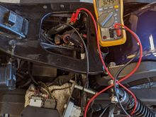 Original battery while cranking
