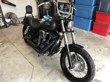 With it on the bike and a Badlander seat