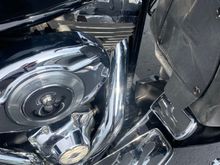 You can barely see the tie. I put it under the previous clamp so it won’t rise up. 