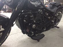 Darkside Customs Sydney Australia fit the first M8 Fatboy. 198 Dynojet Horsepower 