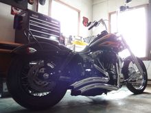 New bars and tank lift.