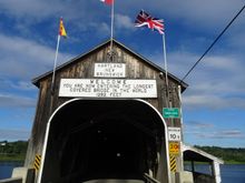 Hartland New Brunswick  -- as it says---" Longest in the World"