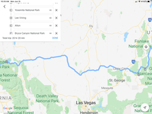 Hwy 395 Calif, Nevada, Cedar City UT, Dixie Nat Forest, Bryce Canyon
