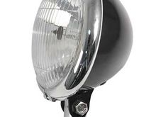 Headlight - 5 3/4-inch, H4 bulb, w/blue HB indicator in top. 