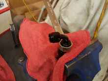 Hold stationary hose nut - while tightening hose end into hose nut - spray WD40 onto hose end..., to help it seat into hose / hose end