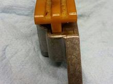 This is the outer shoe from my 2011 103 with 64k miles. Would've soon worn to where the rollers would hit, probably would've gone to 100k, but I was changing cams. Went with Red Shift tensioners.
The inner shoe showed no wear at all. I'd guess that's because the outer chain drives both cams, the inner only one cam.