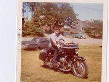 71 Motto Guzzi 750 Police model. That thing was a tank!