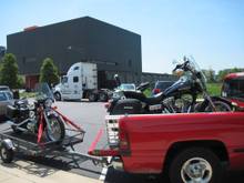 Appropriate trailered bike pic  LMAO