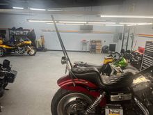 Rear fender chopped blocked and painted 