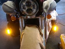 Testing everything prior to final hook up with a DC bench supply.