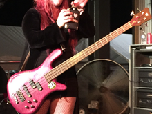 Jasmine Cain taking a hoot from my flask