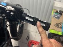 This is the grip. It sticks like the bars are to big for the inside of it. And won’t allow it to snap back and close the carb. Idk what to do. 