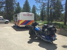 Ice cream time just west of Anarchist Pass