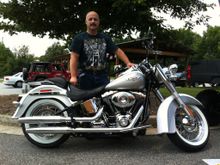 This is me with my first HD! An '09 Softail Deluxe!