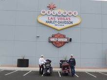 We made it to Vegas on our Harleys!