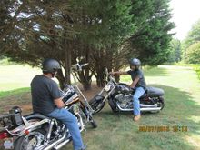 Getting ready to go on a NC ride.