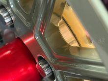 Forgot to take a photo before I mounted the wheel of the spacer I machined. 