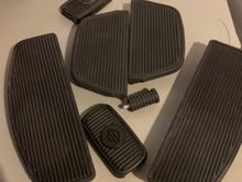 Complete set of footboard inserts, shifter peg and brake pad from '17 Limited (zero miles). Bonus brake pad from '12 Limited for that passenger that needs one.