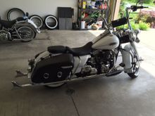 Leather Bags and windshield