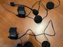 Two helmet clamps
