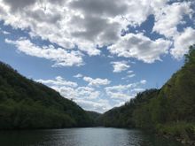 One of the many views along the Little Tennessee River near Tail of the Dragon