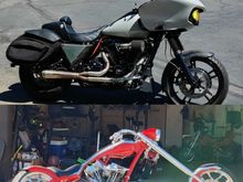 
Well guys..... It's been fun.     Sold off my road glide and my Evo bobber. Bought this chop and going after a Ducati multistrada v4 or a Harley pan america.      One day I'll be back on a touring platform but for now it's on to the next fling. 