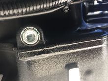 doesn't look like much but if I wipe off this going forward to oil cooler I can wet a paper towel