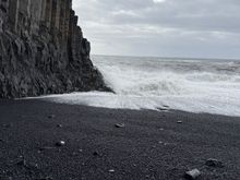 Black sand beach in my finger lol