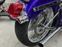  rear tire at the time was the widest you could get back in the day  1995   Frame was  made by Atlas Pro Magnum in Apple Valley ,California .