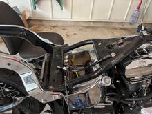 Got the battery cables routed and connected to ground and the starter. 