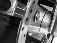 2014-2016 Harley Street Glide Enforcer Front Wheel AFTER installation of RIDE NICE flush-mount ABS wheel spacers.