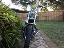 After - New lean angle. *note this was PRE fork extension.