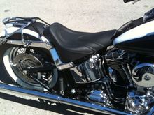Softail Seat with Piping Stitch Pattern http://www.sideroadcycles.com/AmericanMotorcycles/Seats/Motorcycle_Seats.html