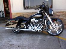 Wheel/tire/lowered monotubes/smooth lowers &amp; brake install finished, next day at work.