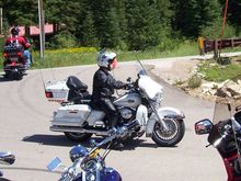 Pulling into a parking space during Sturgis 2011